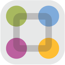 A logo with colorful circlesDescription automatically generated